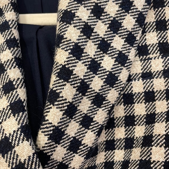 Tan and Navy Checkered Banana Republic Blazer - Picture 3 of 5